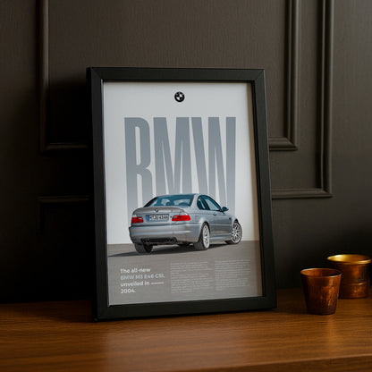 Poster Voitures - BMW M3 E46 CSL