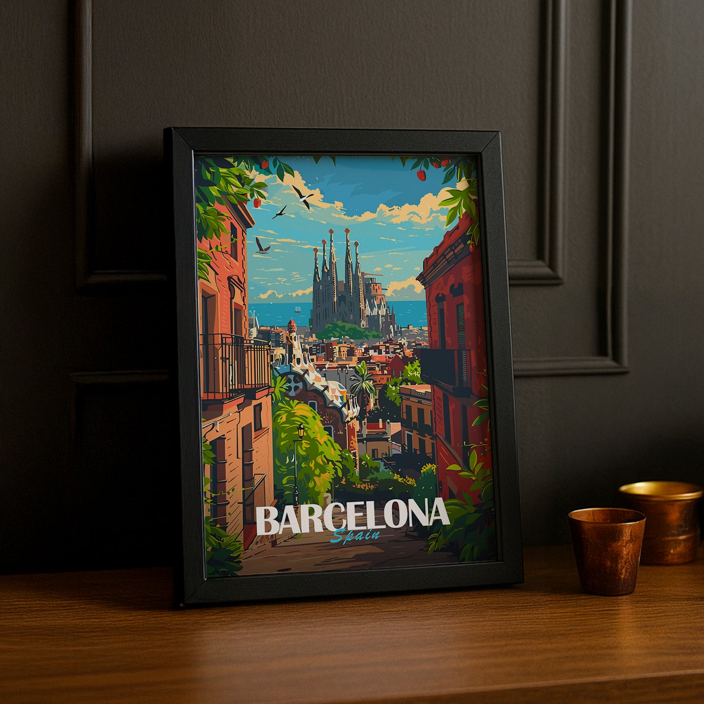 Cadre photo Barcelona Spain