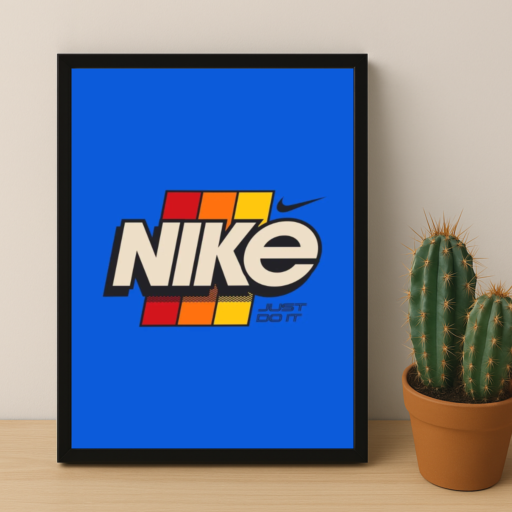 Poster Nike Just Do It Bleu