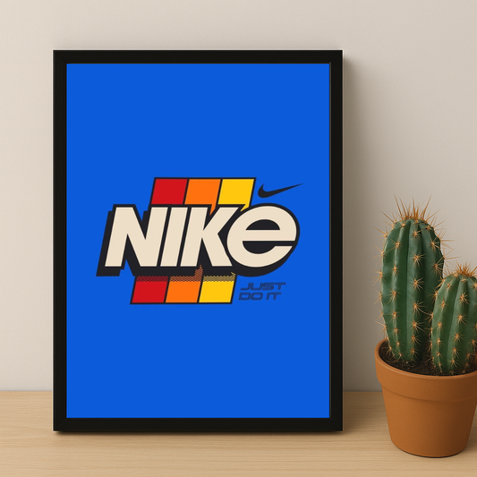 Poster Nike Just Do It Bleu