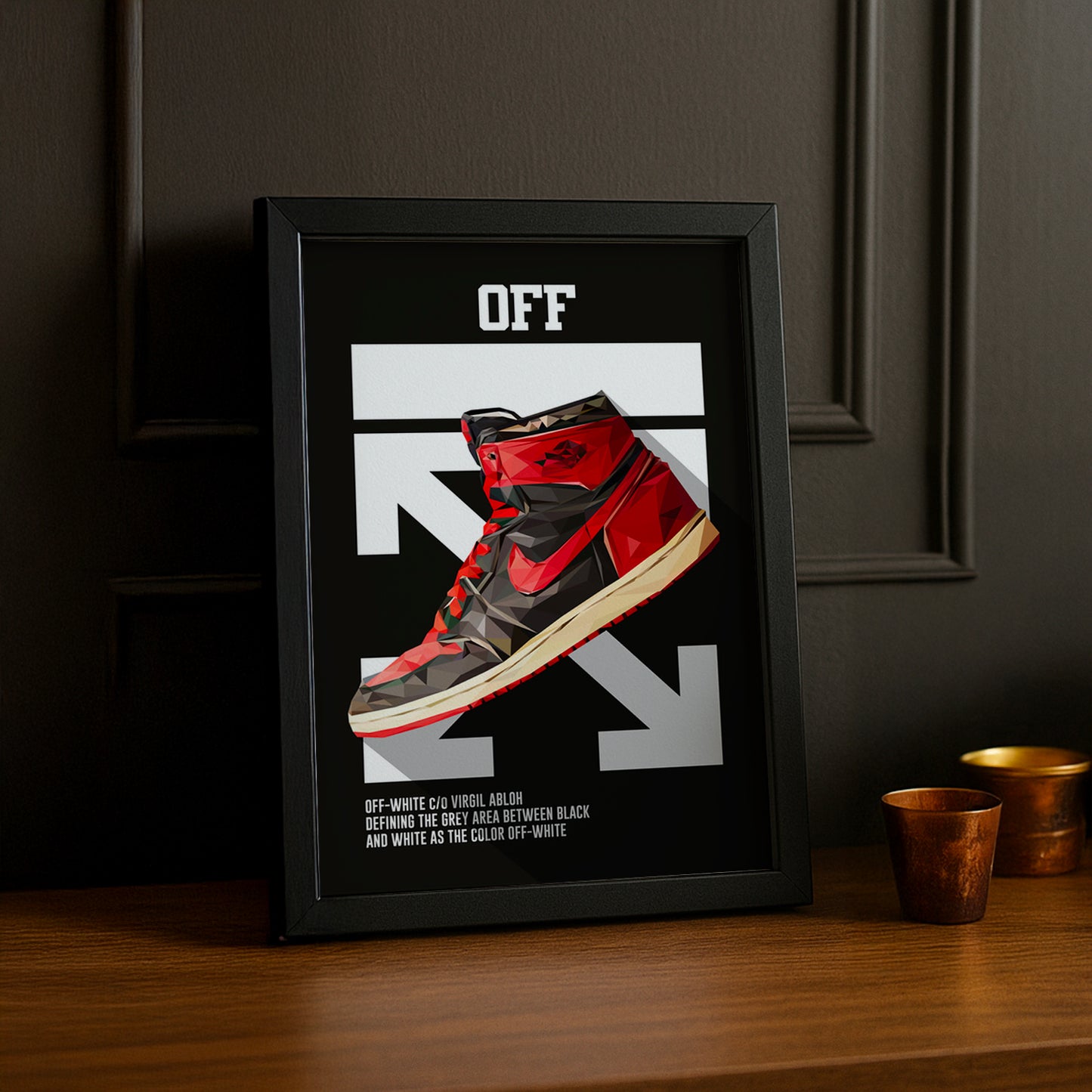 Cadre photo Off-White Air Jordan 1 Chicago