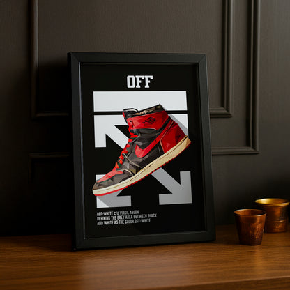Cadre photo Off-White Air Jordan 1 Chicago