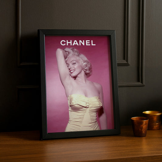 Poster Photo Chanel - Monroe Rose