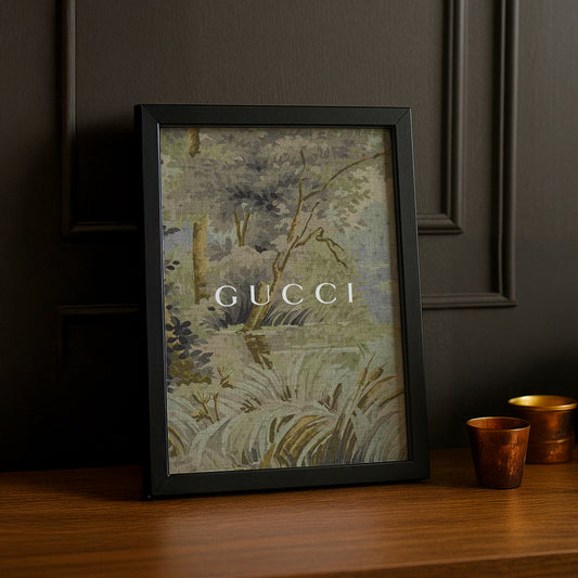 Cadre Photo Gucci - Tapisserie jaune