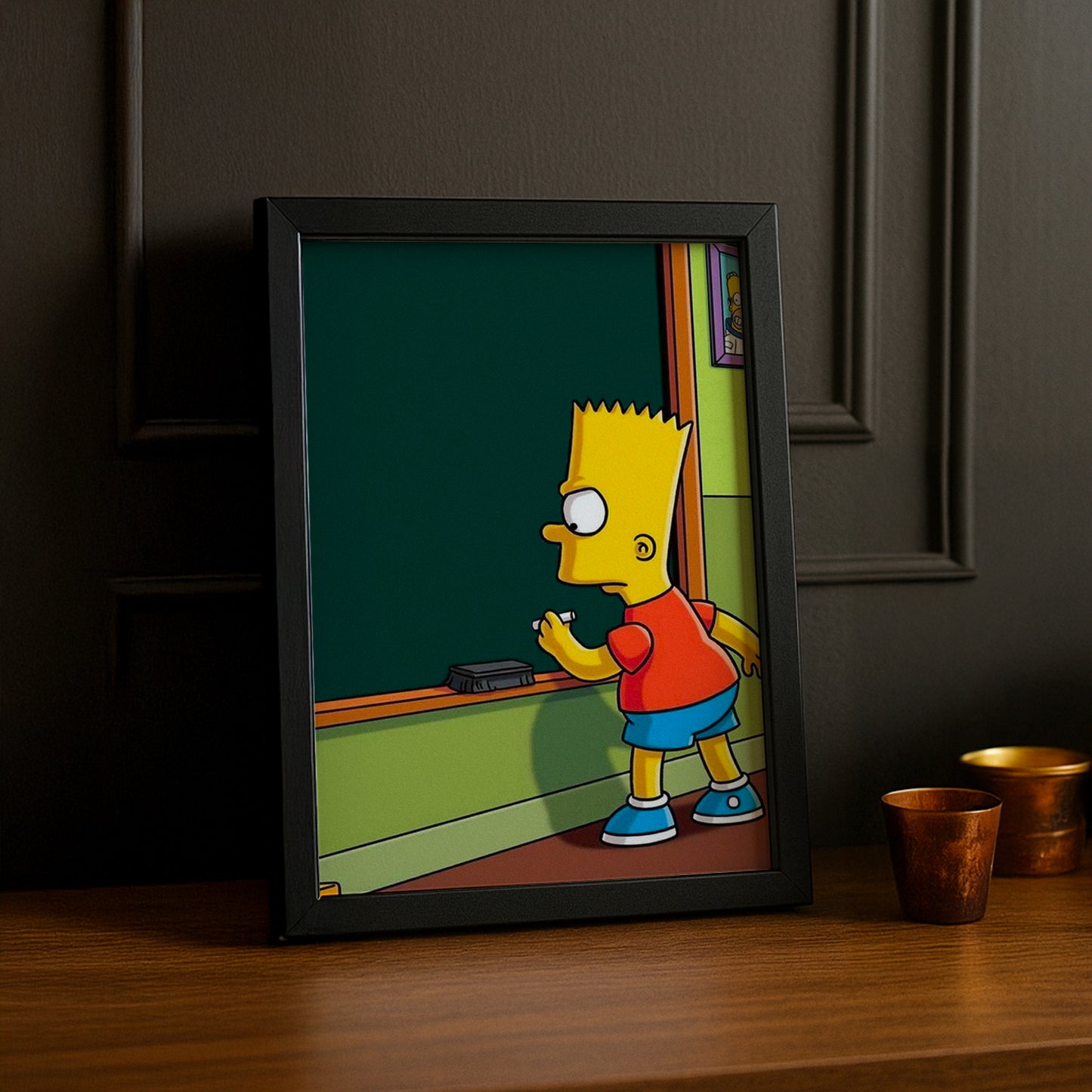 Cadre Photo Les Simpsons - Bart Simpson Punition