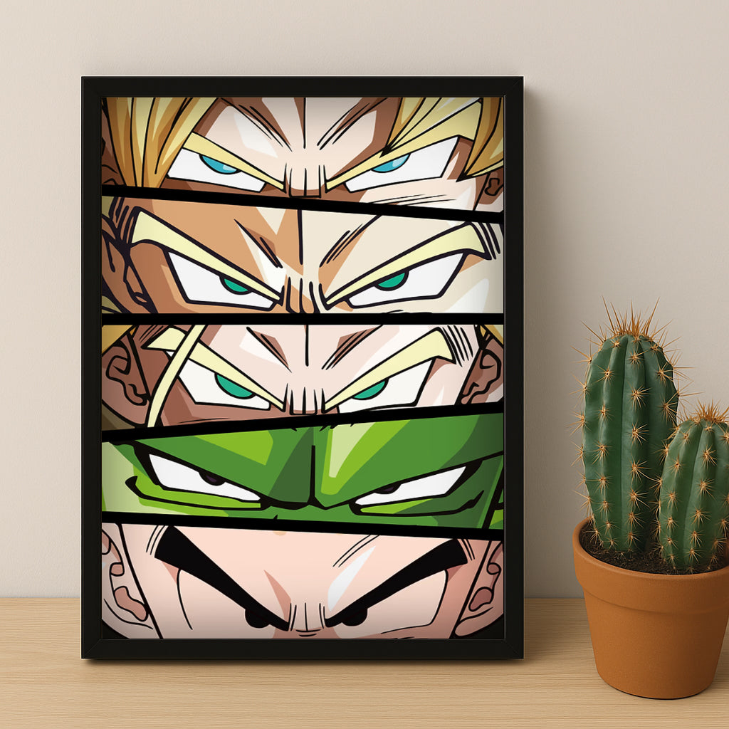 Poster Dragon Ball Z - Eyes Heroes