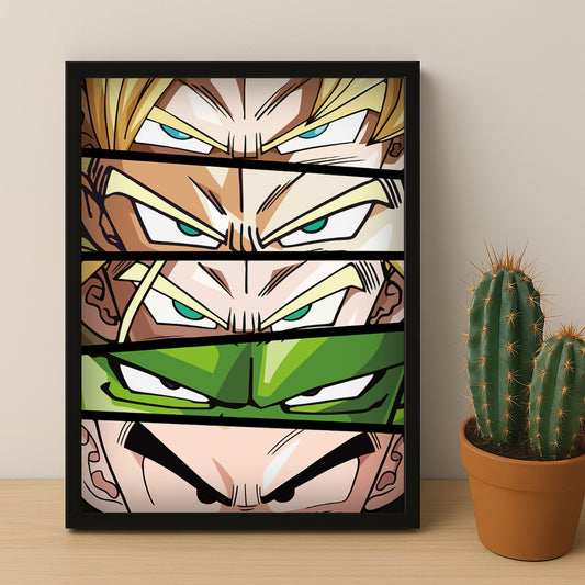 Poster Dragon Ball Z - Eyes Heroes