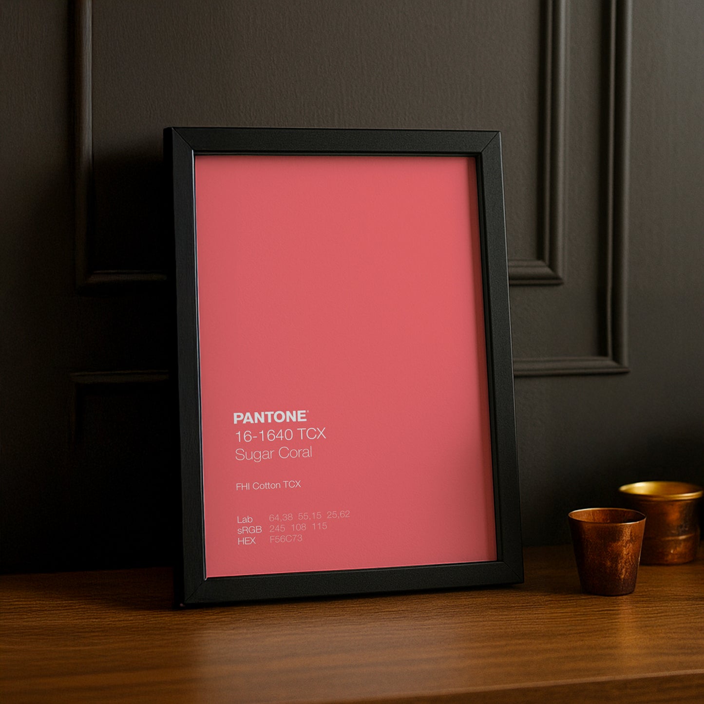 Cadre Photo Pantone - Sugar Coral