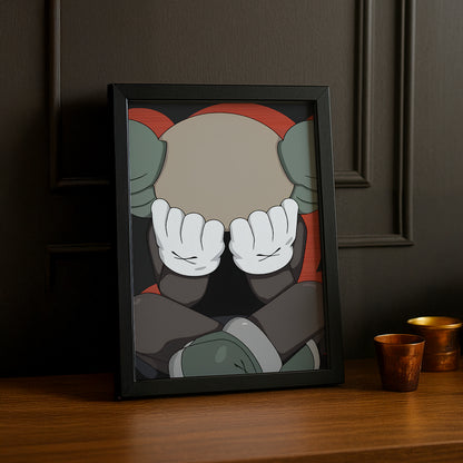 Cadre photo Kaws - Facepalm