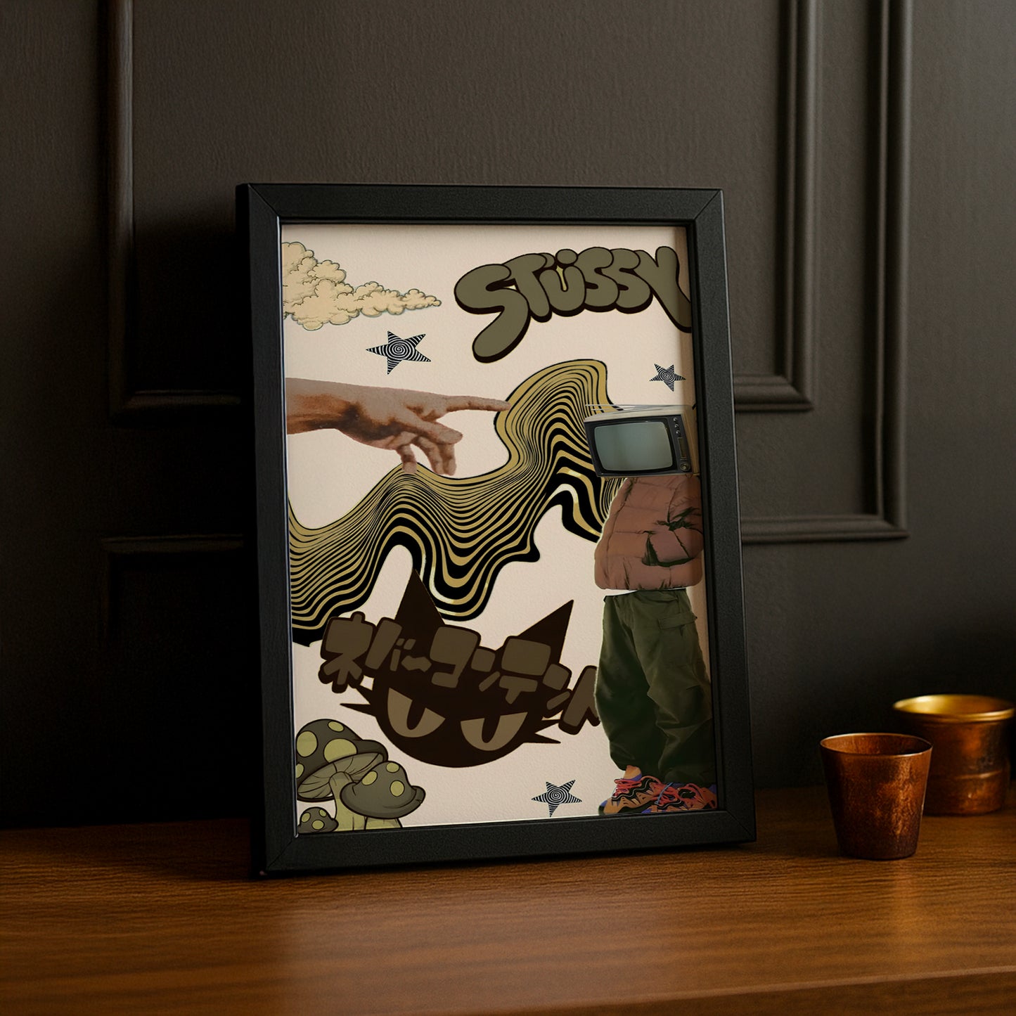 Cadre photo Stüssy illustration