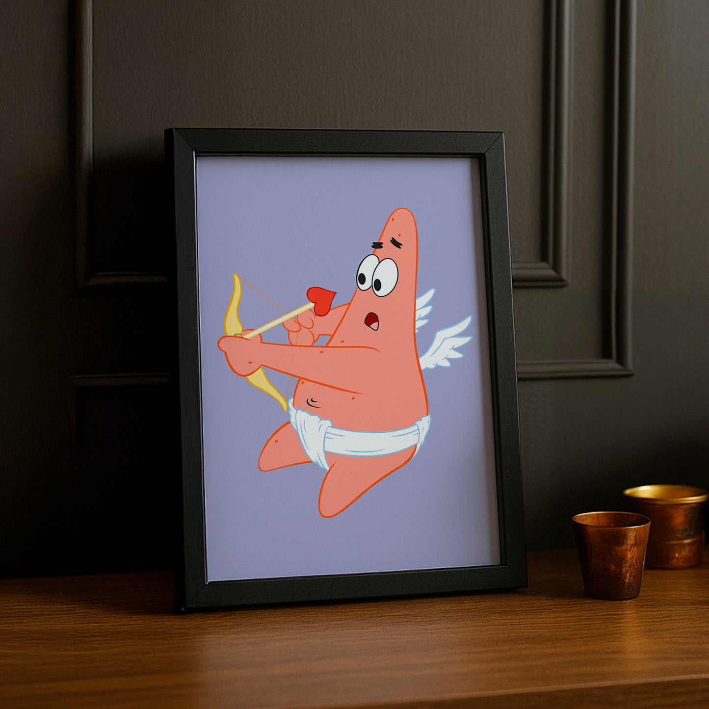 Cadre Photo Bob L'Éponge - Patrick Étoile Cupidon