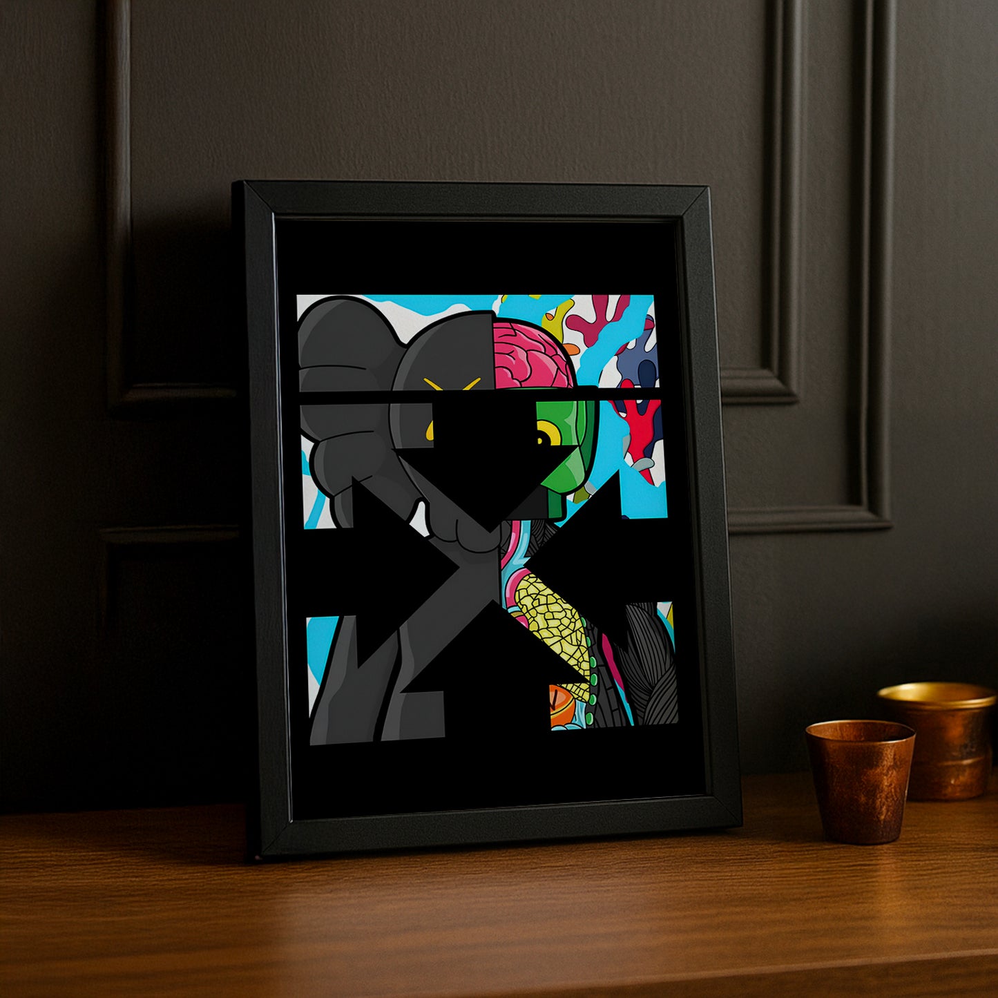 Cadre photo Off-White x Kaws