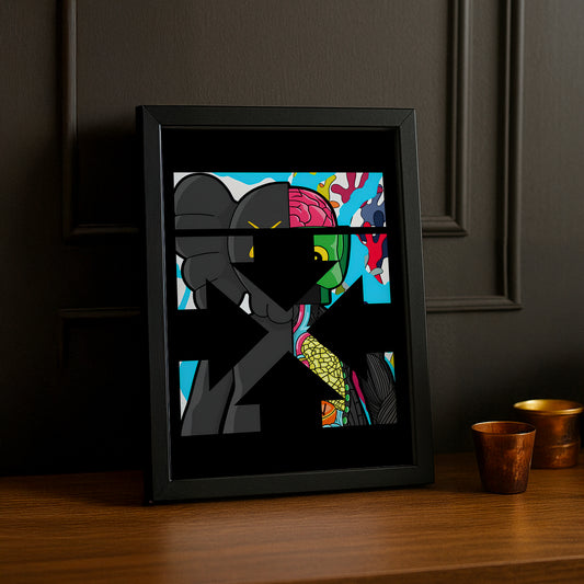 Cadre photo Off-White x Kaws