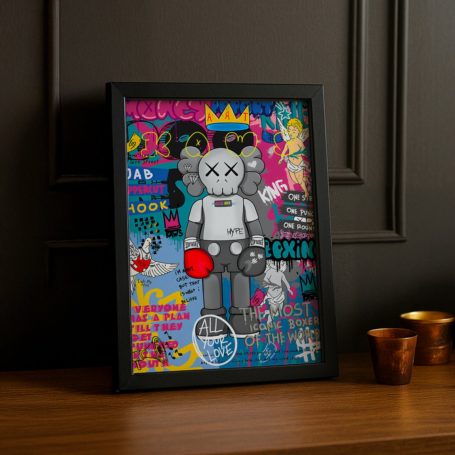 Cadre photo Kaws Magasine