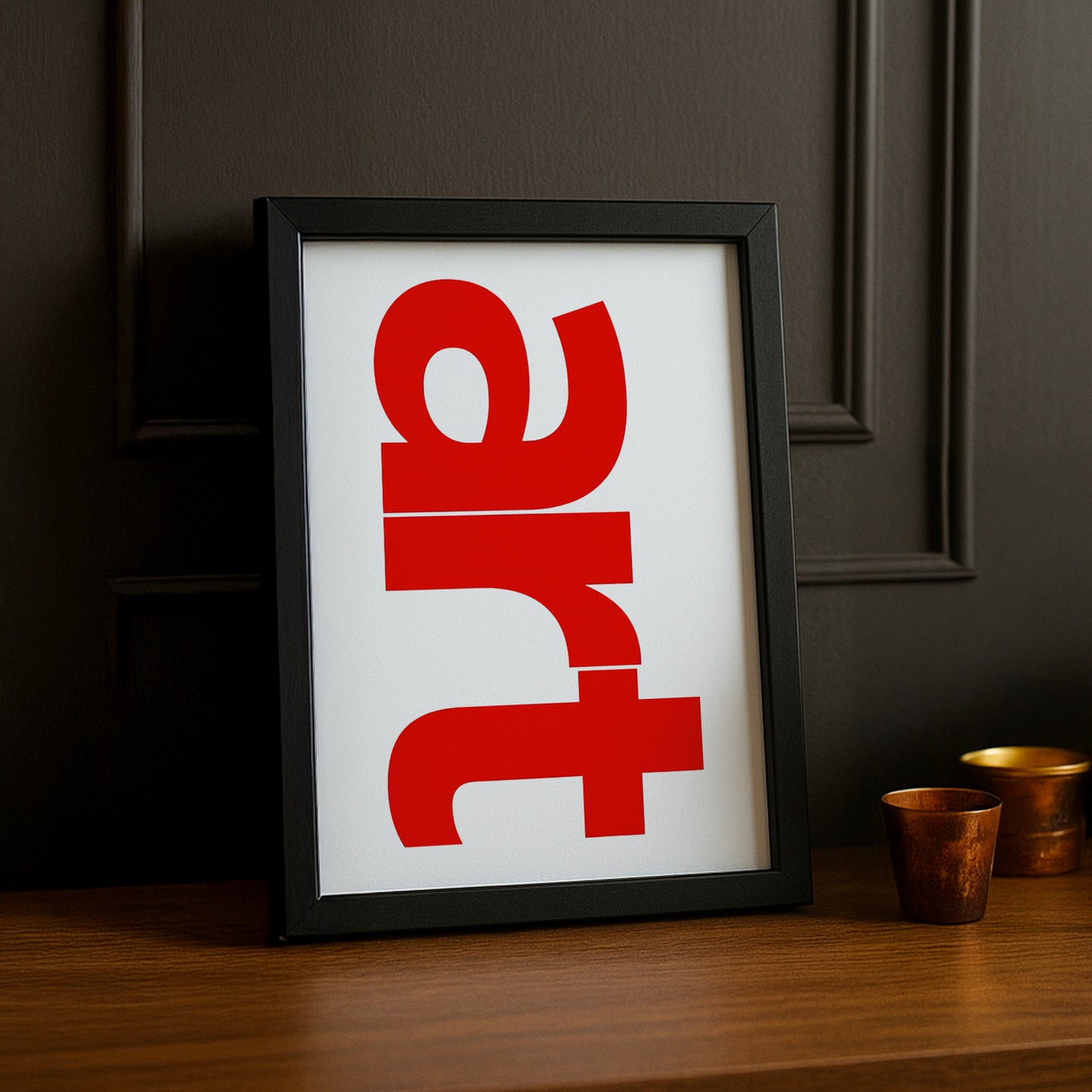 Cadre photo Citation - art typography