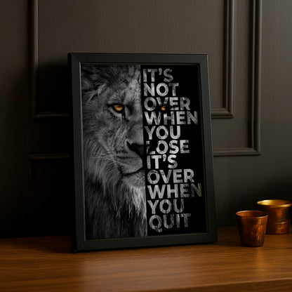 Cadre Photo Motivation - It's Not Over