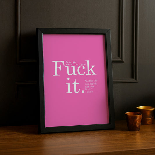 Cadre photo Citation - Fu It