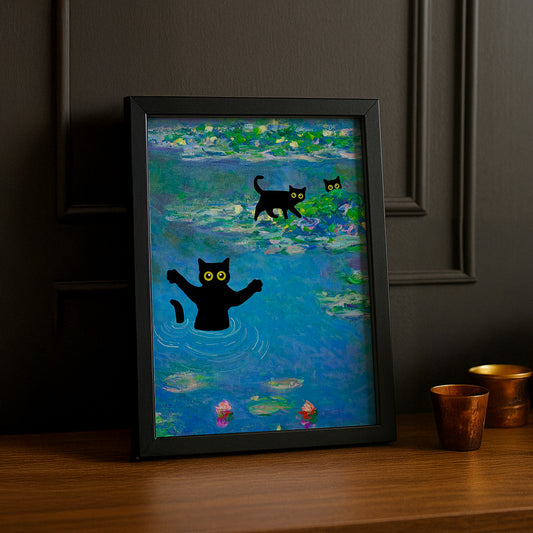 Cadre Photo Chat - Swim