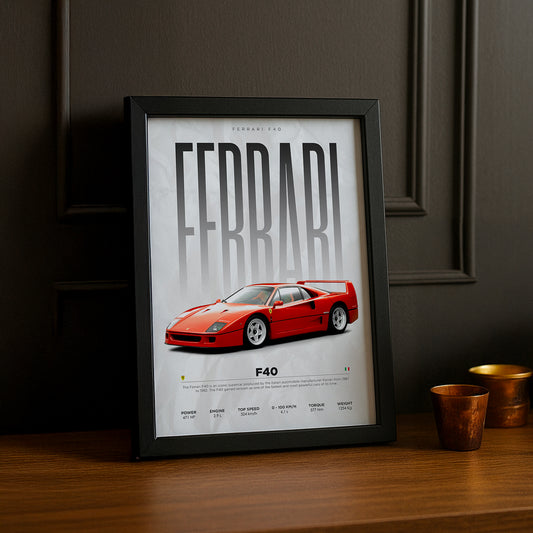 Cadre photo Ferrari F40