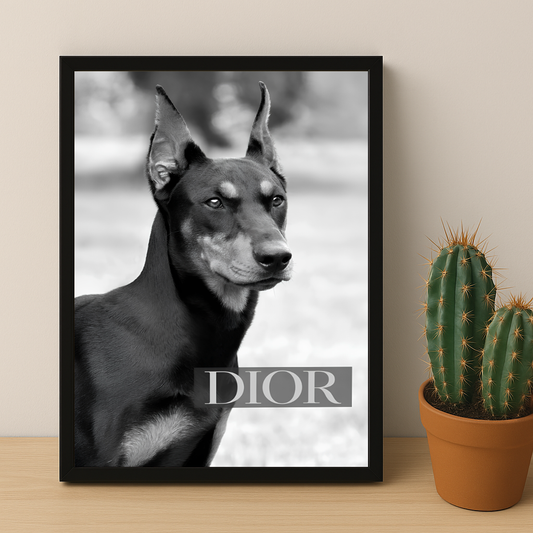 Cadre photo Dior Dog