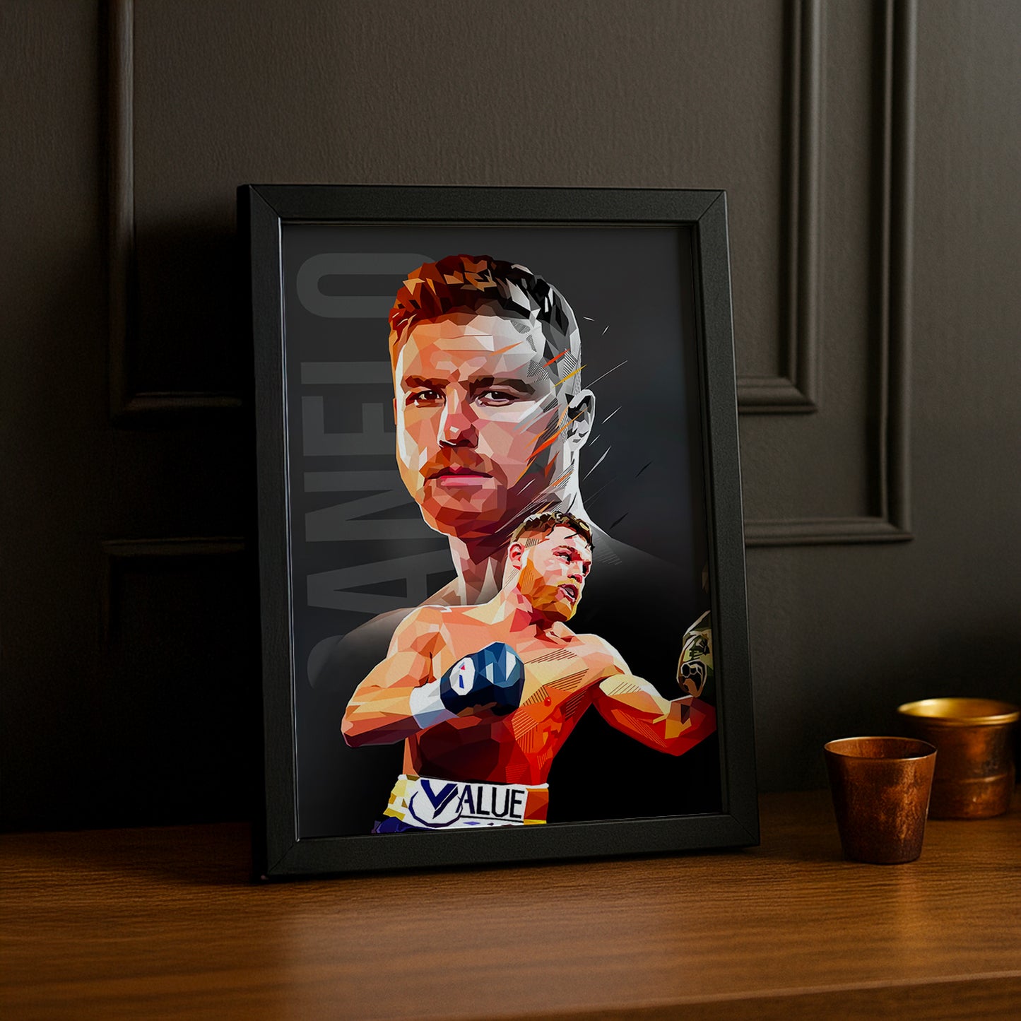 Cadre Photo Boxe - Canelo Álvarez Illustration