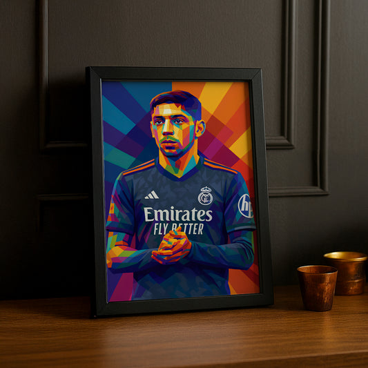 Cadre Photo Valverde Real Madrid – Poster Encadré HD Papier Premium