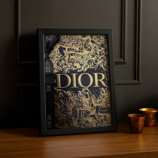 Cadre photo Dior - Noir & Dorée