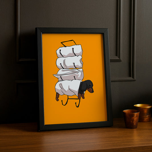 Cadre Photo Chien - Porte serviette