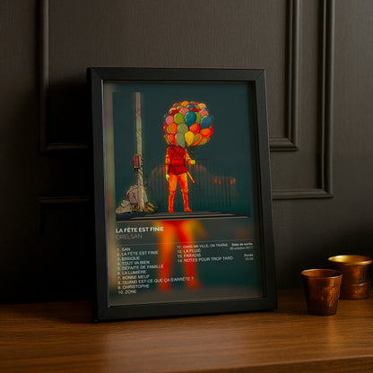 Cadre photo Album La fête est finie Orelsan