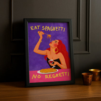 Cadre photo Citation - Eat Spaghetti