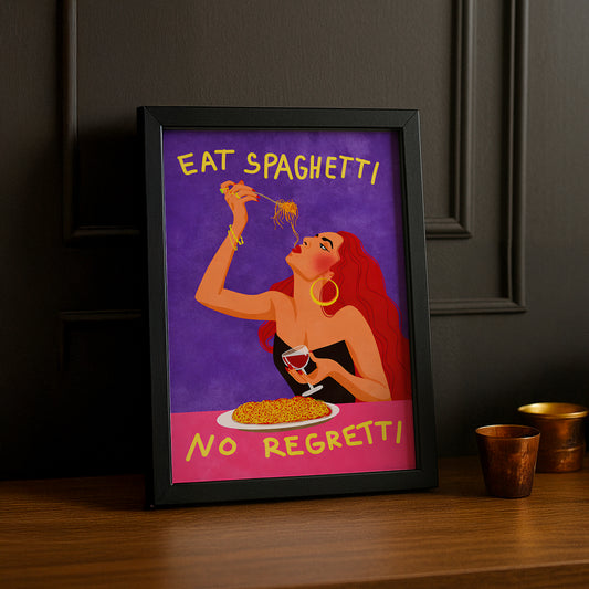 Cadre photo Citation - Eat Spaghetti