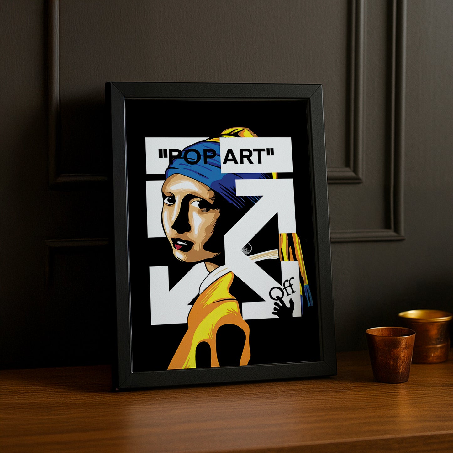 Cadre photo Off-White "Pop-Art"