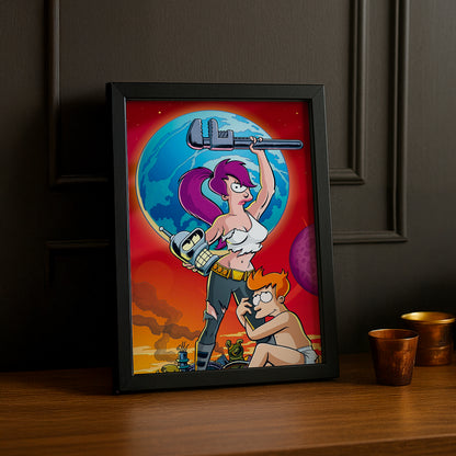 Cadre Photo Futurama - Leela Clef à Molette