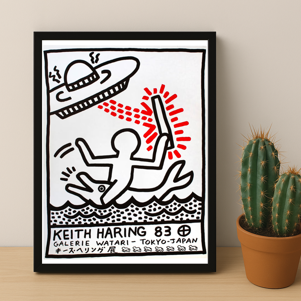 Cadre photo Keith Haring Tokyo-Japan
