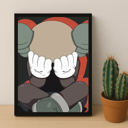 Cadre photo Kaws - Facepalm