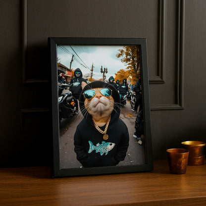 Cadre photo Chat Chill