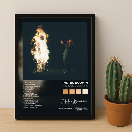 Poster Metro Boomin - Album Heroes & Villains