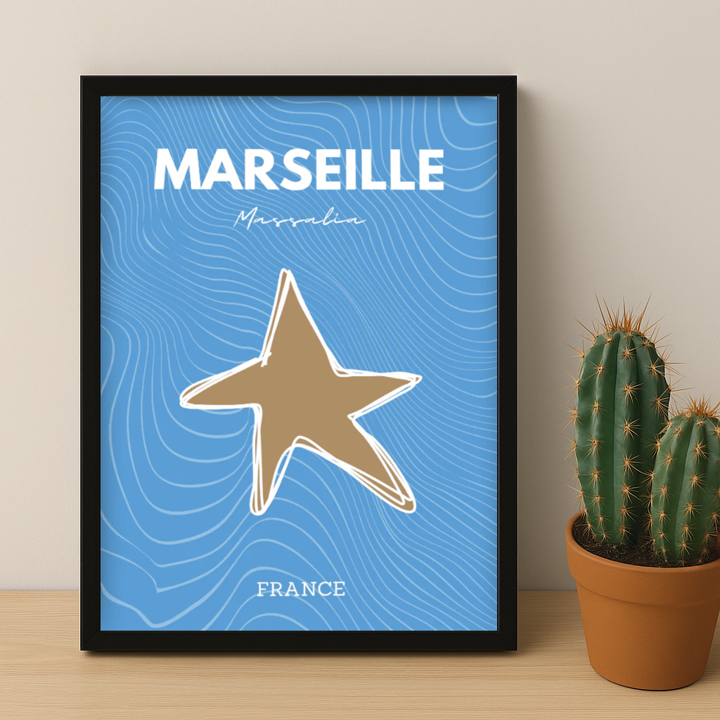 Olympique de Marseille Étoile - Poster