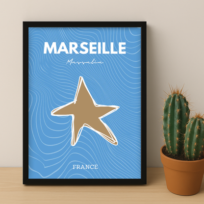 Olympique de Marseille Étoile - Poster