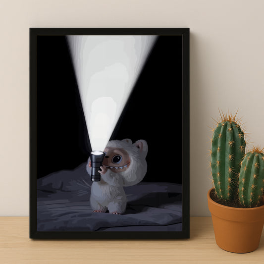 Poster Labubu - Lampe Torche