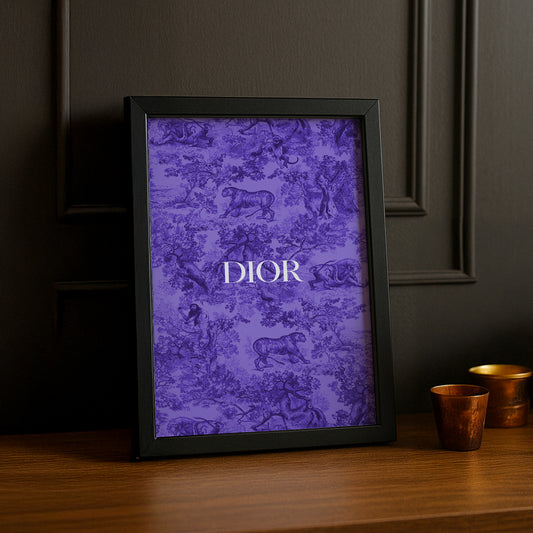 Cadre photo Dior Violet Dessin