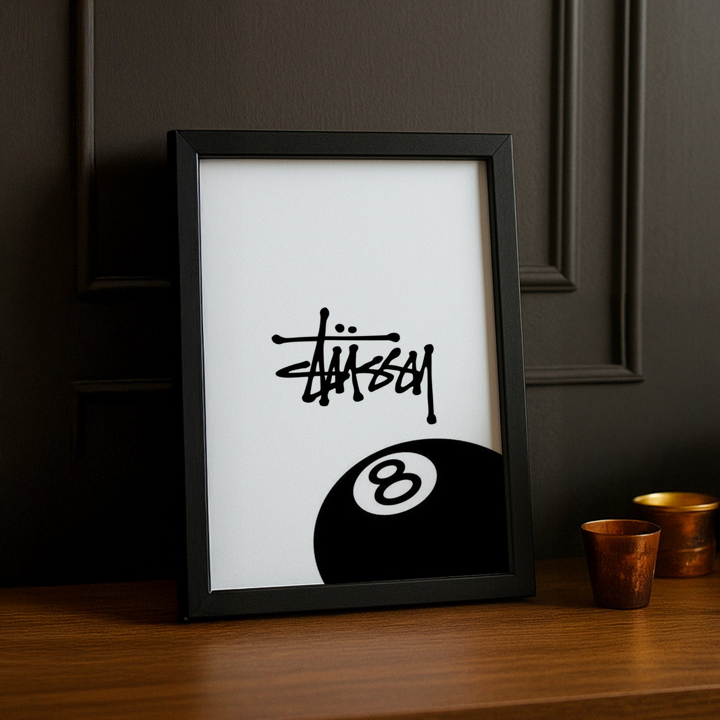 Cadre photo Stüssy 8 blanc