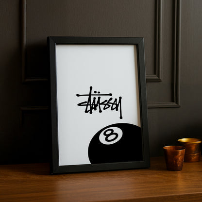 Cadre photo Stüssy 8 blanc