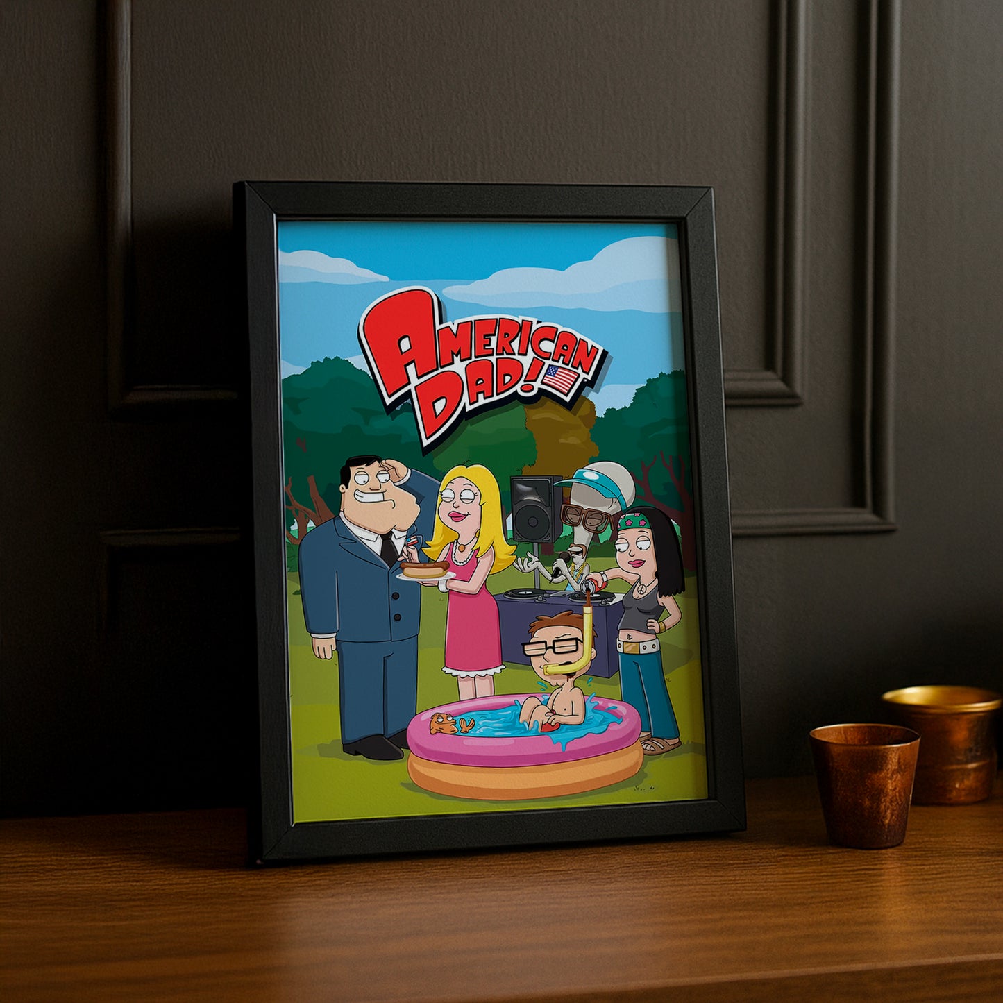 Cadre Photo American Dad - Jardin