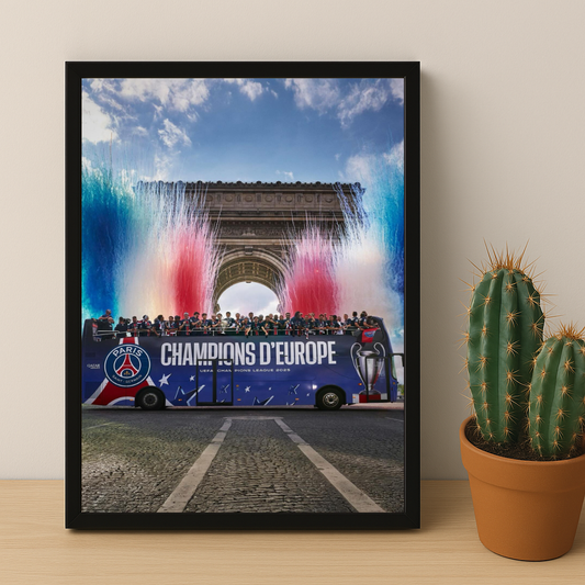 Cadre photo PSG Champion d'Europe