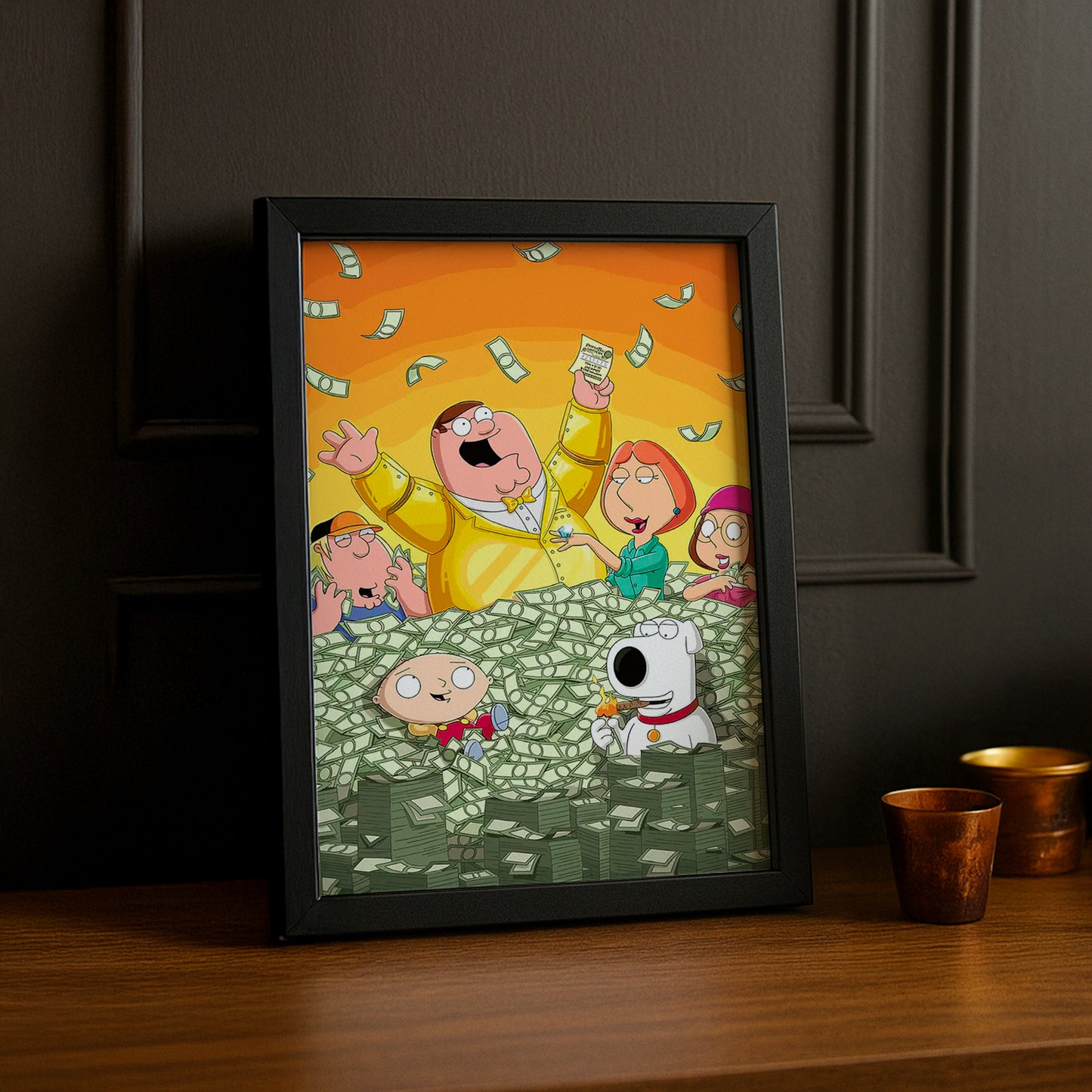 Cadre Photo Family Guy - Dollars
