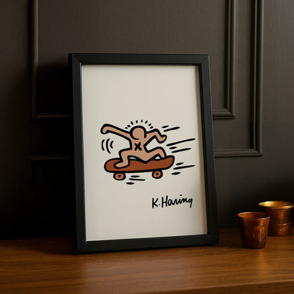 Cadre photo Keith Haring