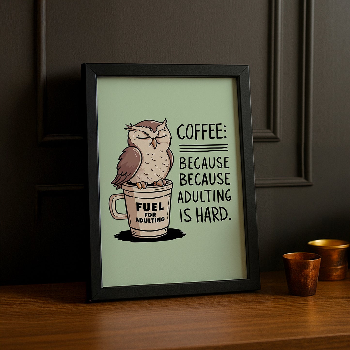 Cadre photo Café - Fuel