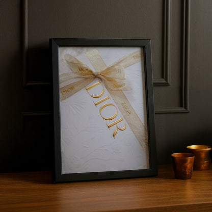 Cadre photo Dior - Ruban dorée