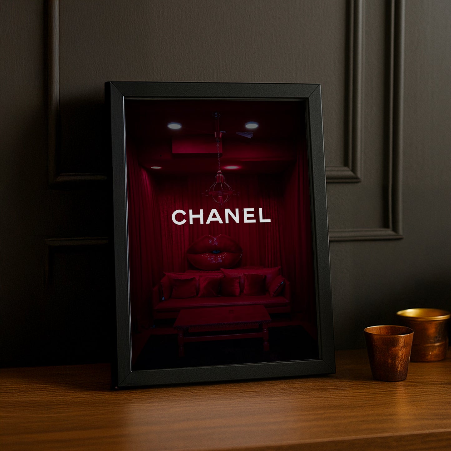 Poster Photo Chanel - Rouge